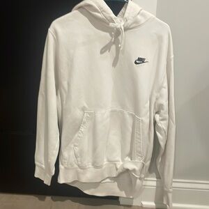 White Nike hoodie medium